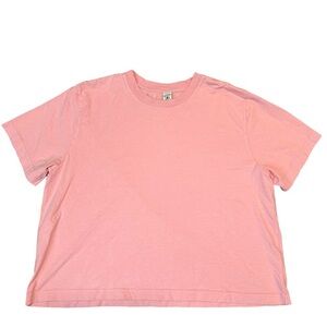 Sporty & Rich NWOT Crop Tee Size L Pink